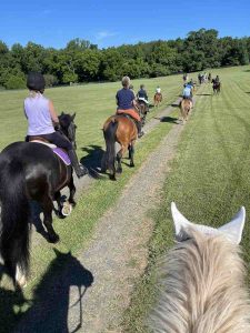 trail riders on path at Summerplace