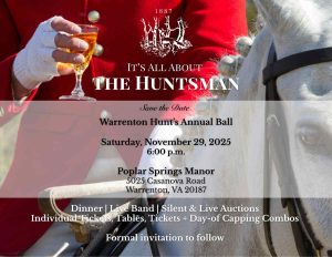 Flyer for Annual Hunt Ball 2025